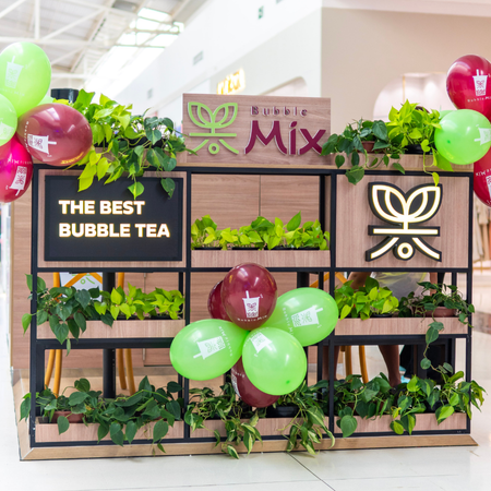 Logo da loja bubble tea mix